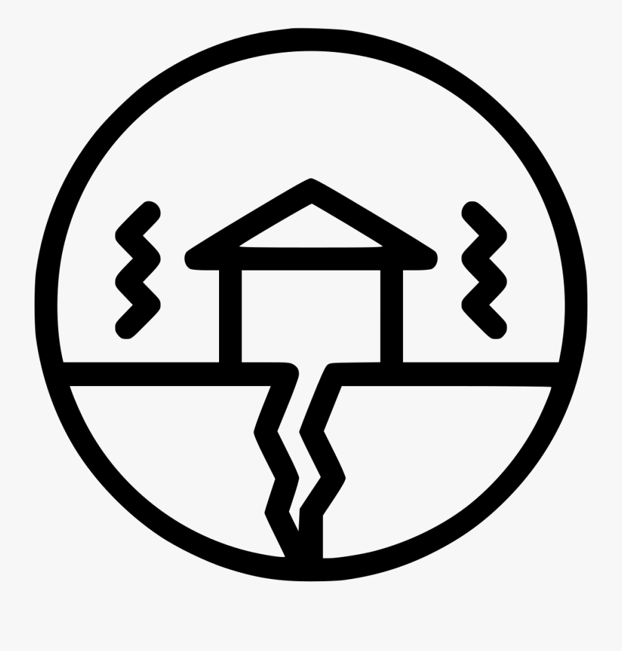 Earthquake Shake Building Natural Disaster Vibration - Nature Disaster Icon Png, Transparent Clipart