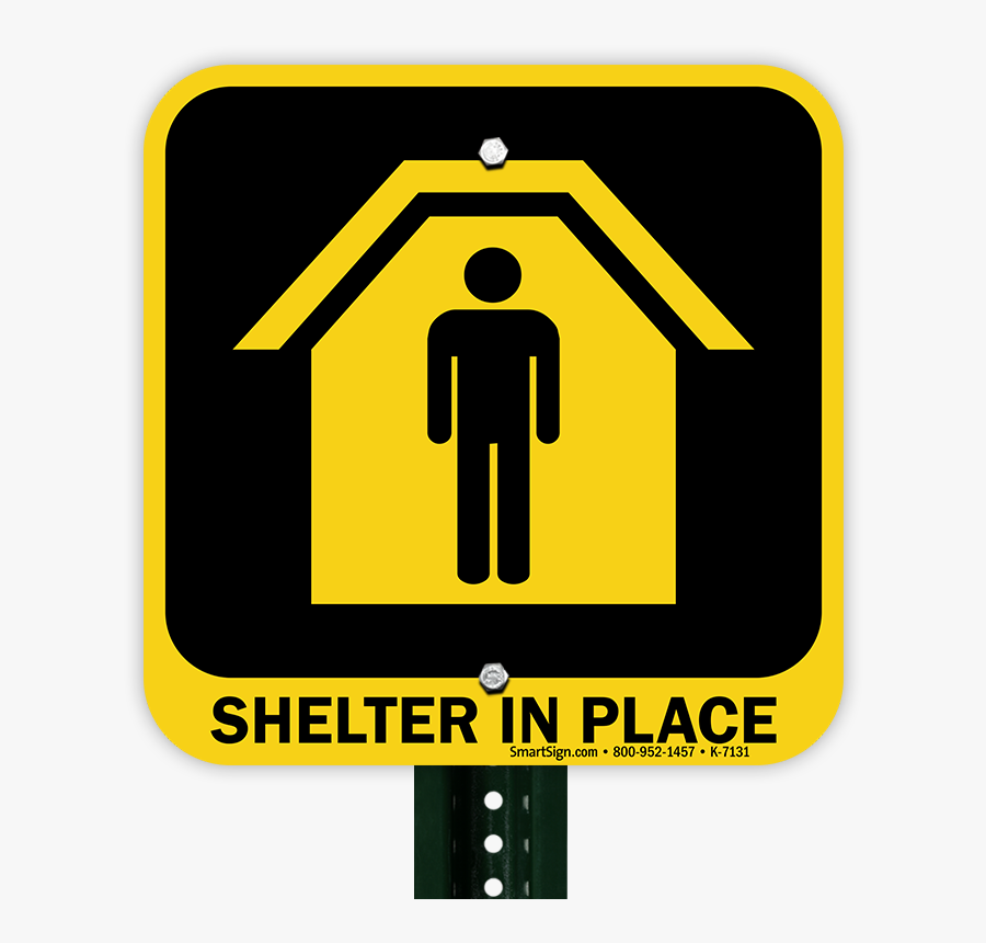Shelter In Place Sign - Cerritos College Bomb Threat, Transparent Clipart