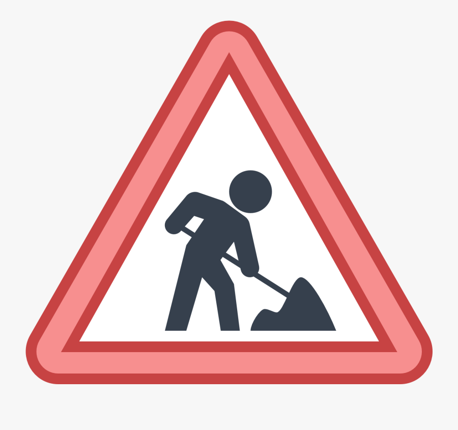 Under Construction Icon Blue, Transparent Clipart