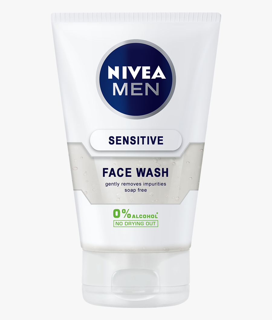 Nivea Men Sensitive Face Wash 100ml, Transparent Clipart