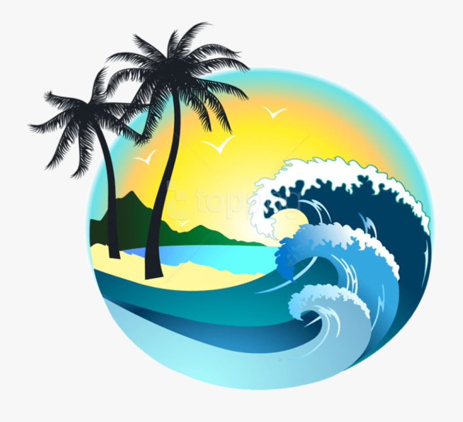 Free Png Download Summer Sea Decor Clipart Png Photo - Beach Wave Wave Clipart, Transparent Clipart