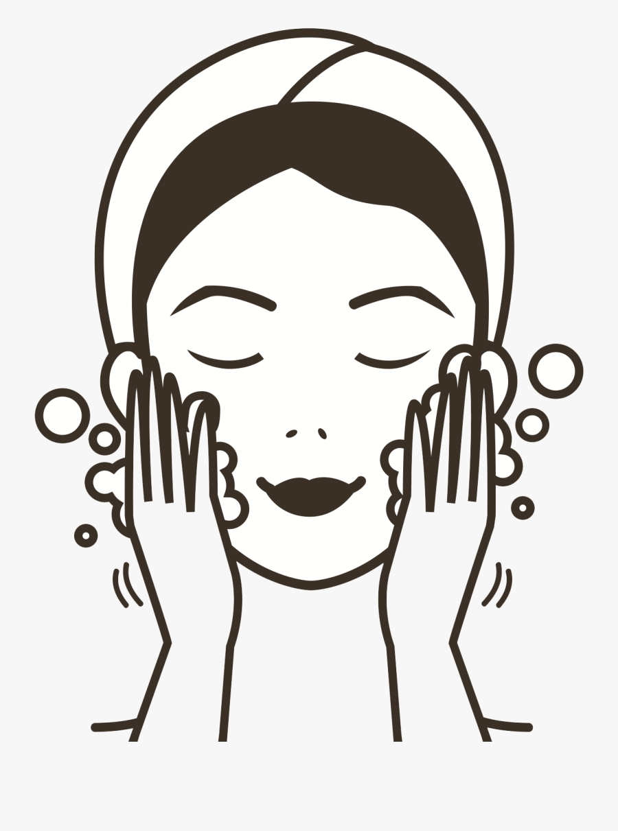 Clean Face Illustration Png, Transparent Clipart