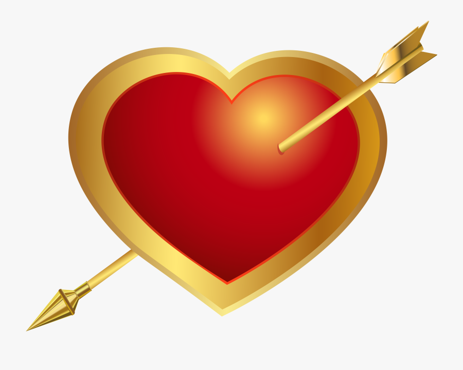 Heart With Arrow Png Clip Art Image, Transparent Clipart