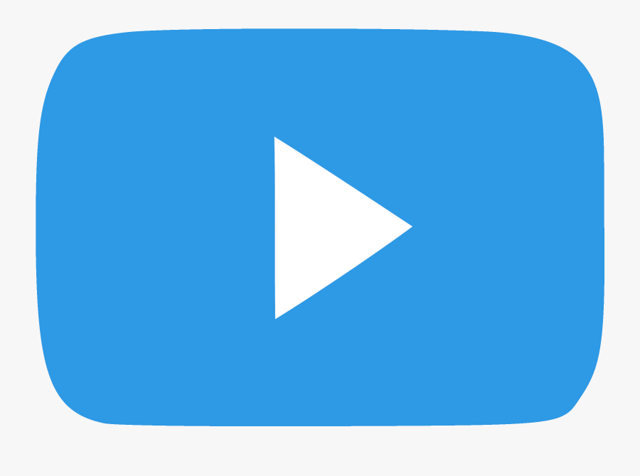 Blue Youtube Logo Transparent, Transparent Clipart