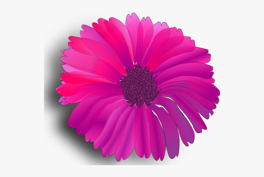 Free Vector Pink Flower Clip Art - Pink Flower Clip Art, Transparent Clipart