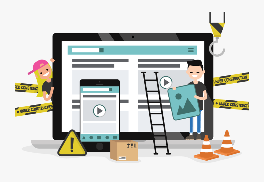 App In Construction, Transparent Clipart