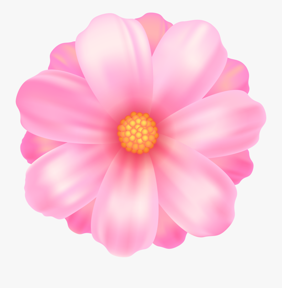 Transparent Background Pink Flower Png, Transparent Clipart