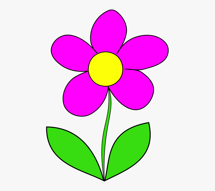 Flower, Pink, Leaf, Summer, Blossom - Clipart Of Blue Flower, Transparent Clipart