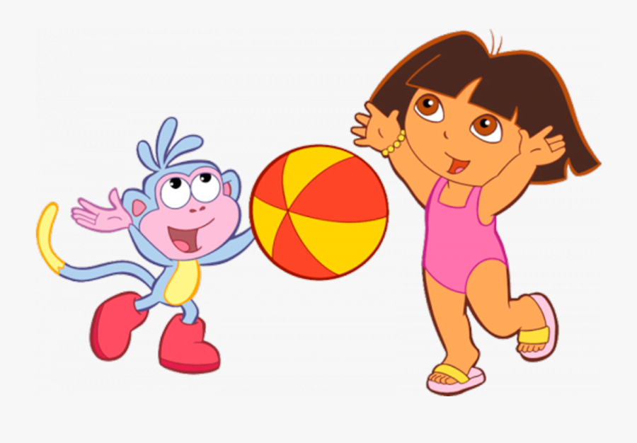 Dora The Explorer - Dora And Boots, Transparent Clipart