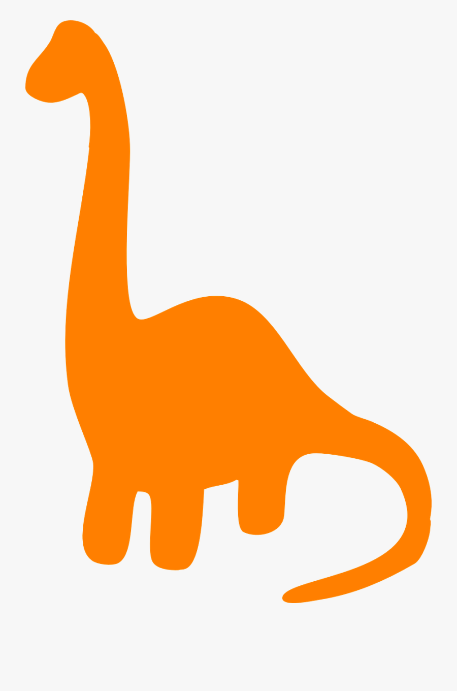 Dinosaur Clipart Diplodocus - Long Neck Dinosaur Clipart, Transparent Clipart