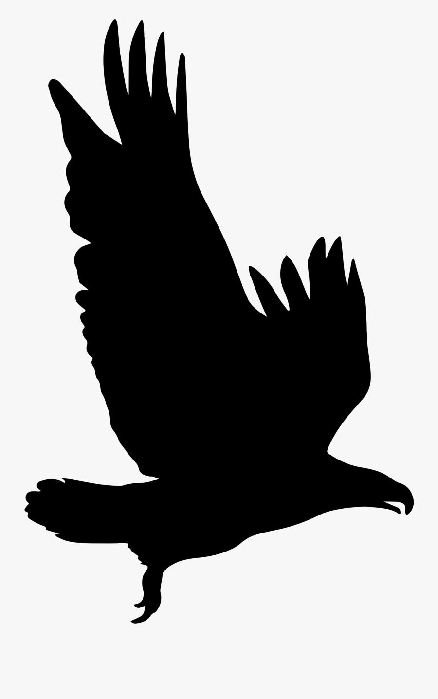 Eagle Clipart Shadow - Eagle Silhouette Clip Art, Transparent Clipart