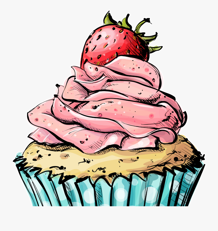 Cupcake Birthday Cake Bakery Muffin, Transparent Clipart