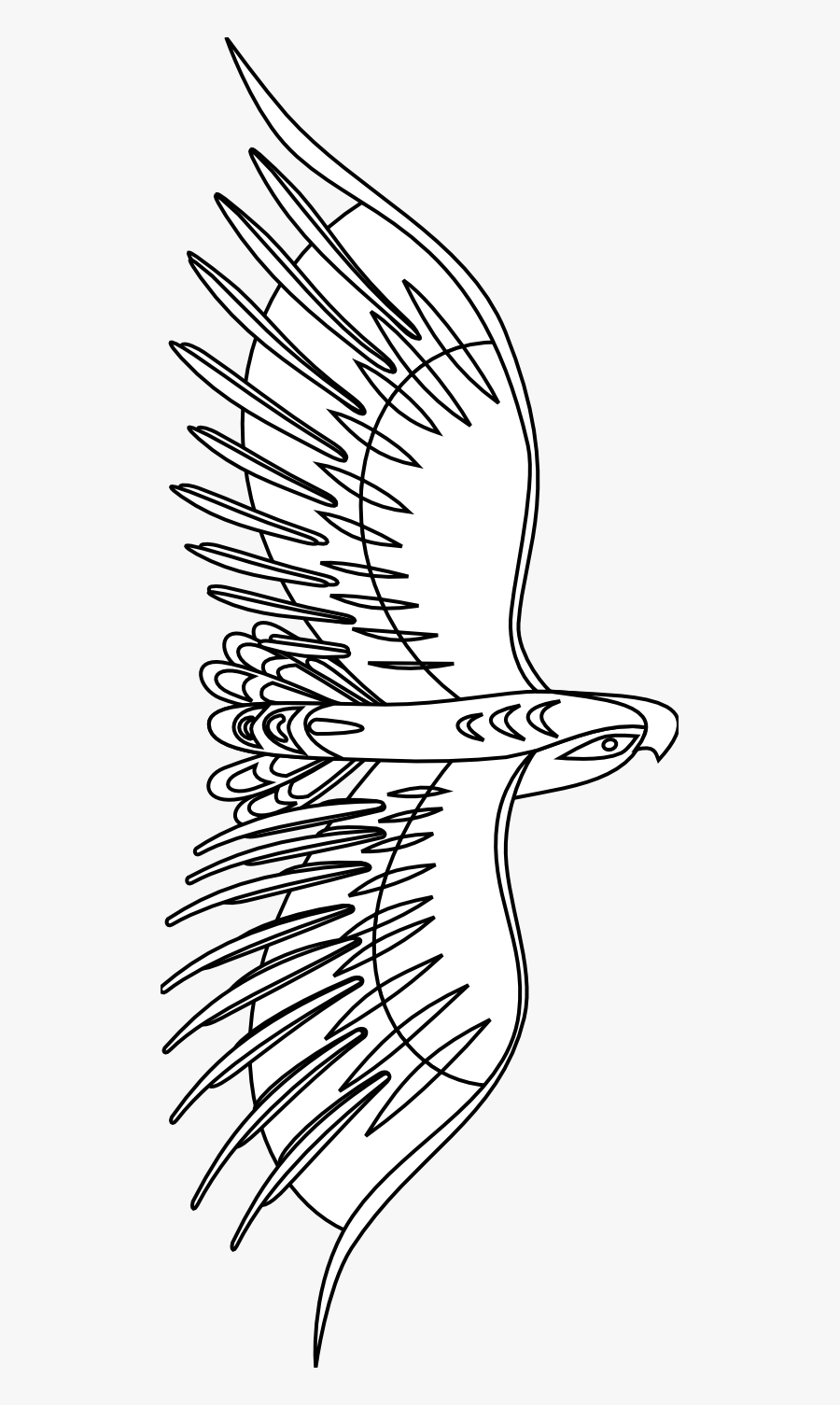Golden Eagle Goldeneagle By Rones Black White Line - Line Art, Transparent Clipart