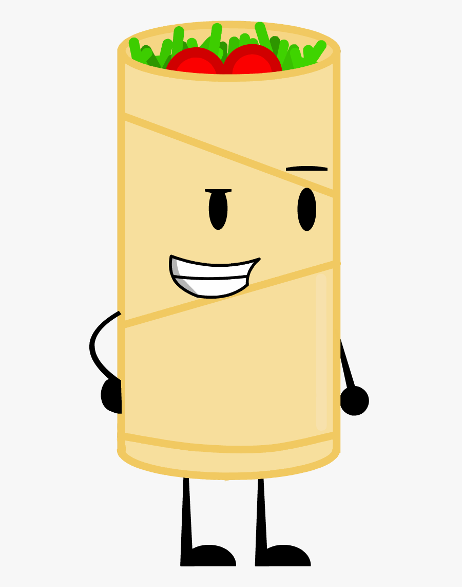 Clip Art Burrito Clip Library - Bfdi Burrito, Transparent Clipart