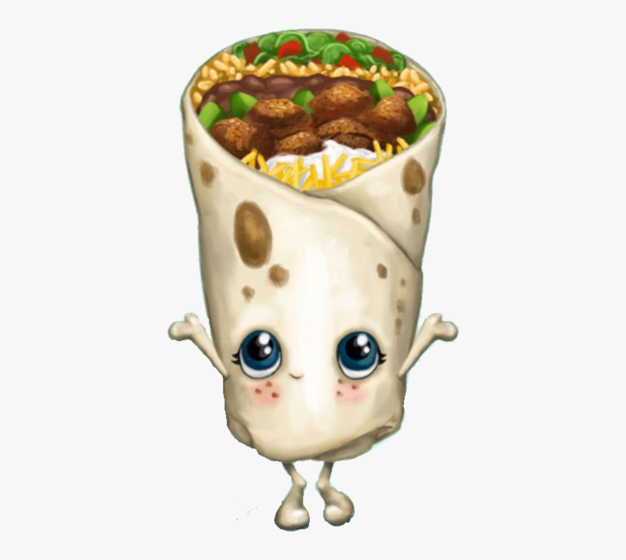 #cute #burrito #eyes #smile #cuteburrito - Food Puns By Tastemade, Transparent Clipart