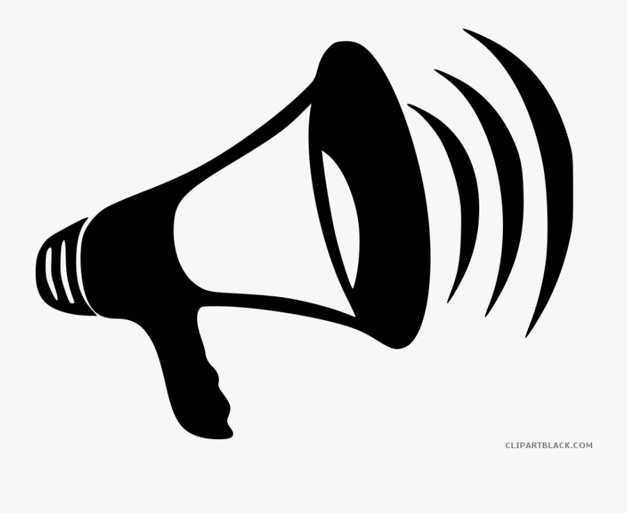 Clipart Stock Megaphone Page Of Clipartblack - Advocacy Black And White, Transparent Clipart