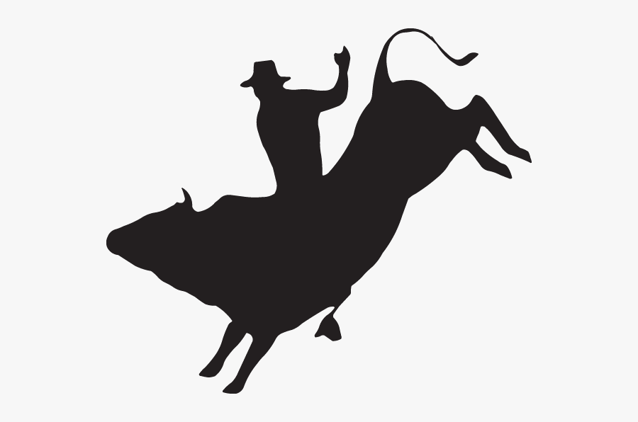 Bull Riding Decal Rodeo Sticker - Bull Rider Clip Art, Transparent Clipart