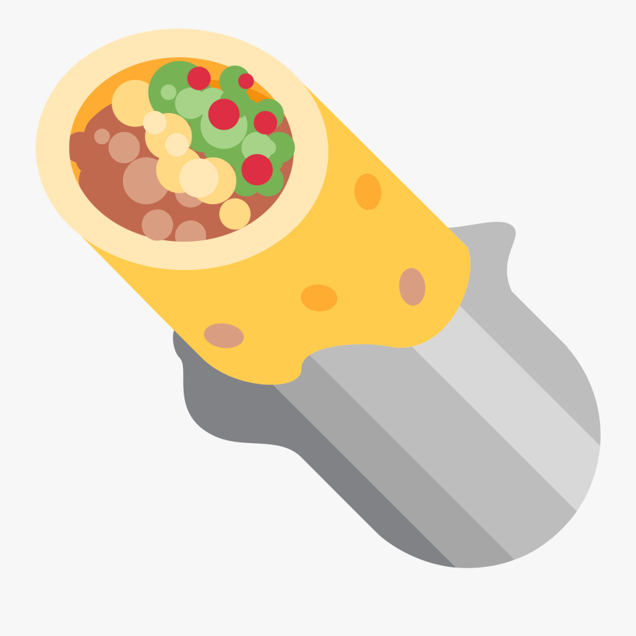 Transparent Burrito Clipart Png - Emoji Burrito, Transparent Clipart