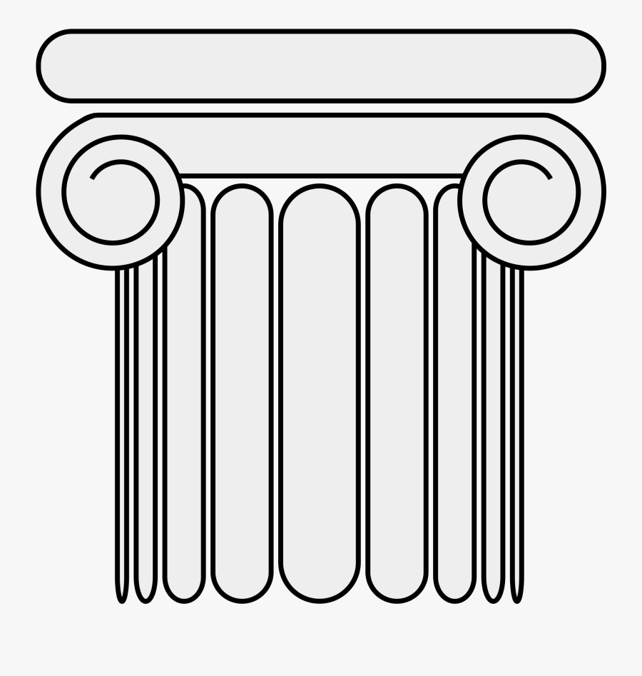 Ionic Column, Transparent Clipart