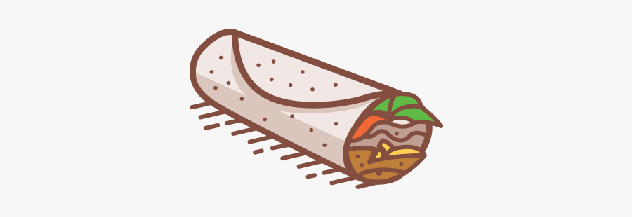 Menu-burrito - Cartoon Burrito Png, Transparent Clipart