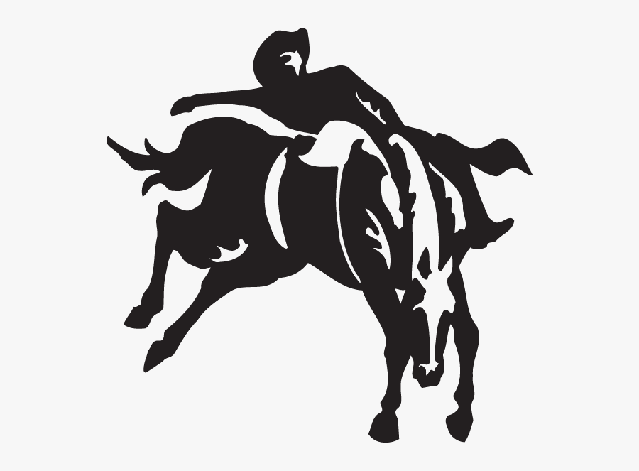 Bareback Bronc Rider Clipart, Transparent Clipart
