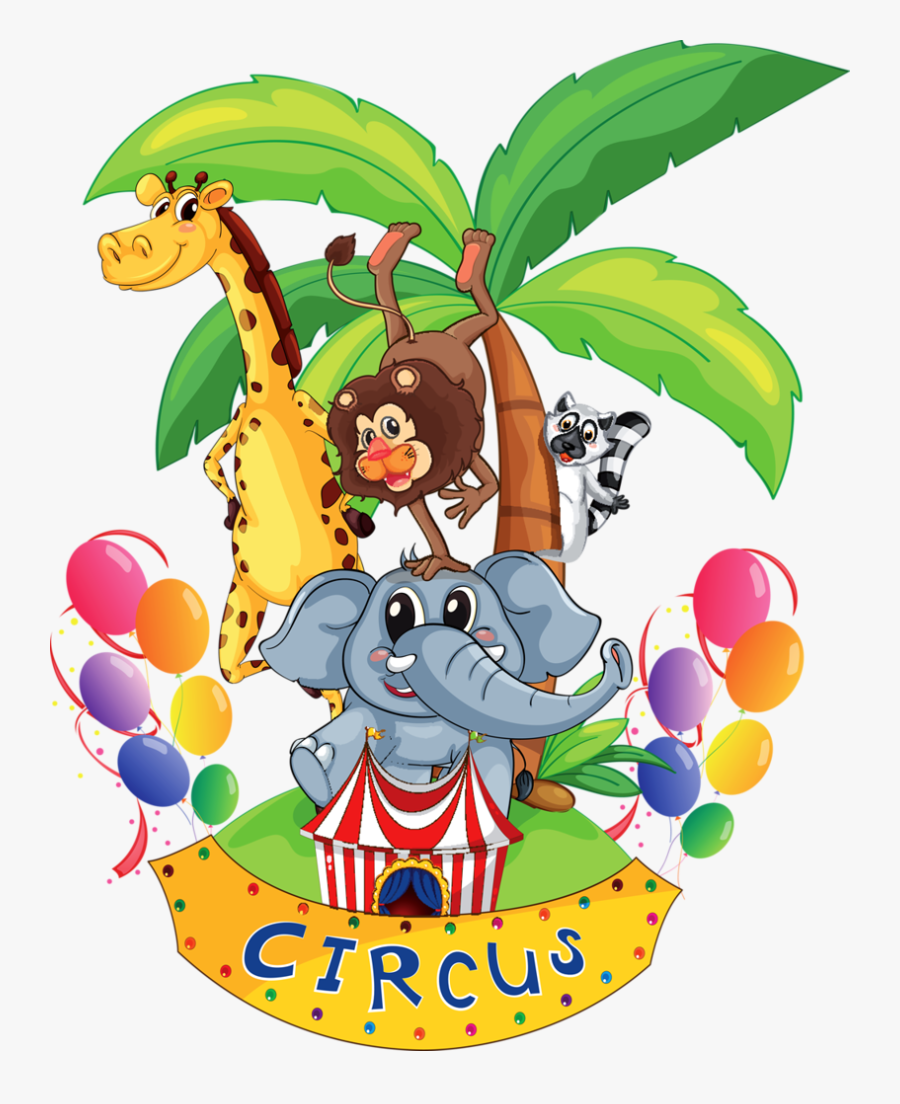 Circus Elephant Cartoon Picture Images Wondering Clip - Animals Island Clipart, Transparent Clipart