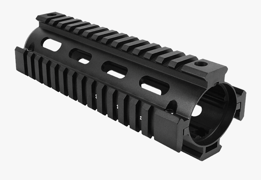 M4 Carbine Handguard Rail System Colt Ar-15 Picatinny - M4 Quad Rail, Transparent Clipart