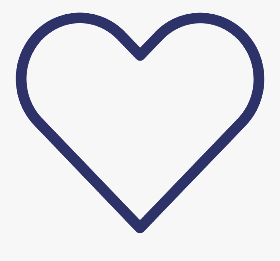 My Wish List Icon - Navy Blue Heart Icon, Transparent Clipart