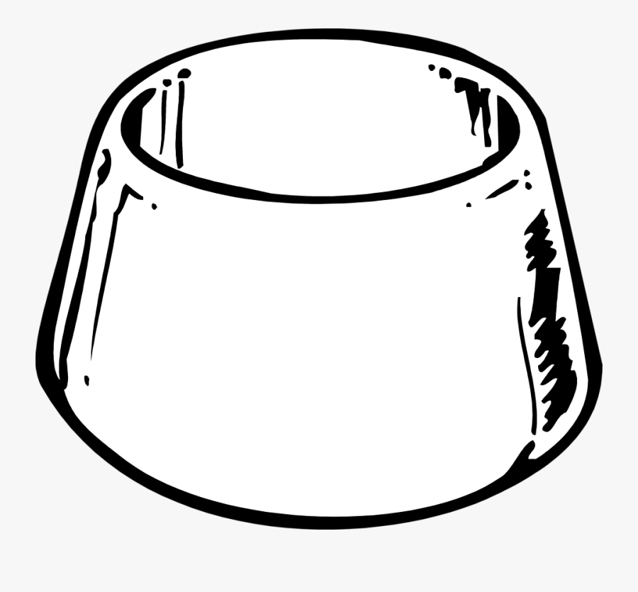 Dog Bowl Clipart Transparent Background - Dog Bowl Drawing Png, Transparent Clipart