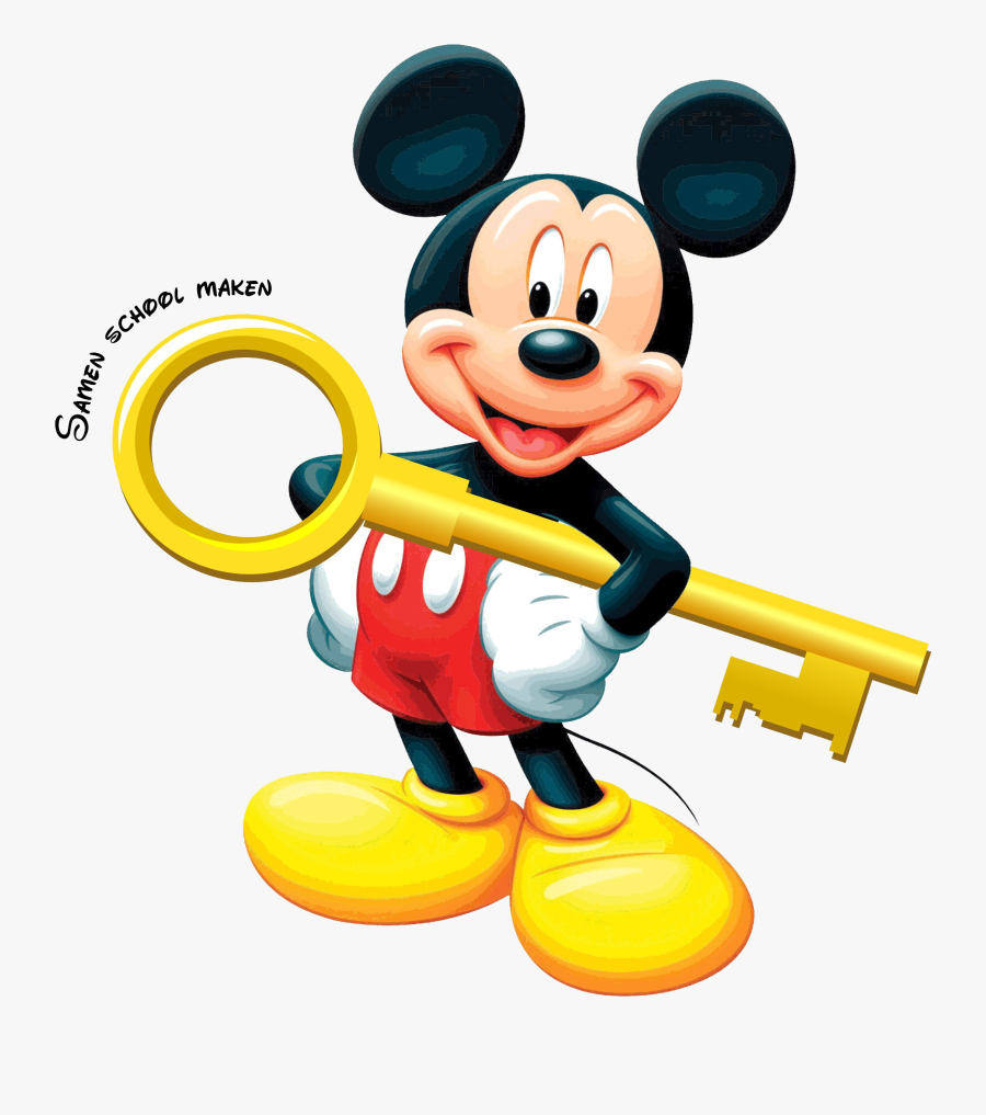 Mickey Mouse De Sleutel - Face Wallpaper Mickey Mouse, Transparent Clipart