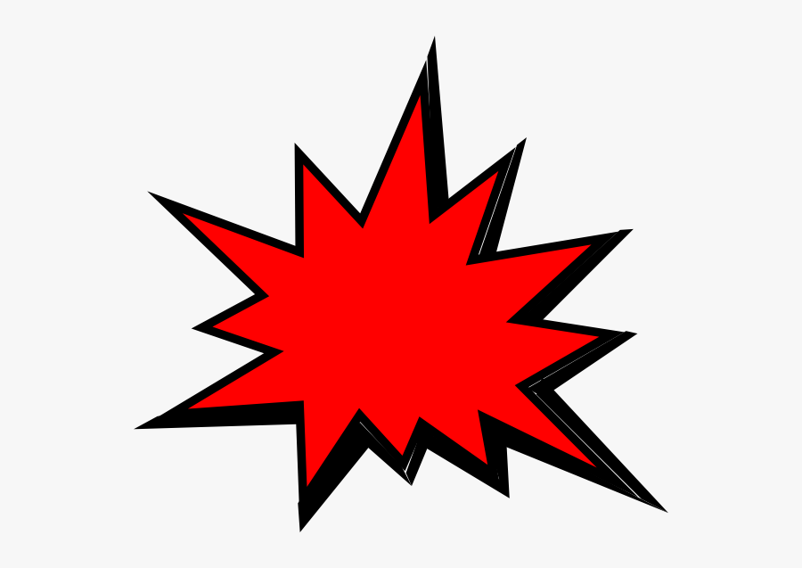 Red Comic Pow Clip Art At Clker - Pow Clip Art, Transparent Clipart