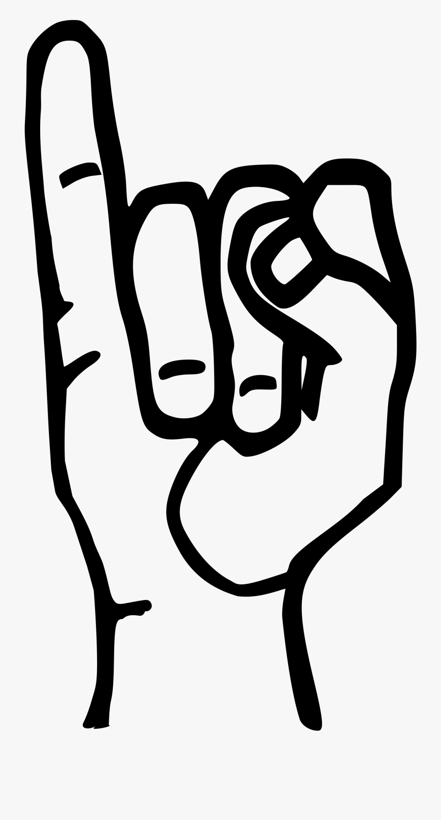 This Image Rendered As Png In Other Widths - Sign Language I Svg, Transparent Clipart