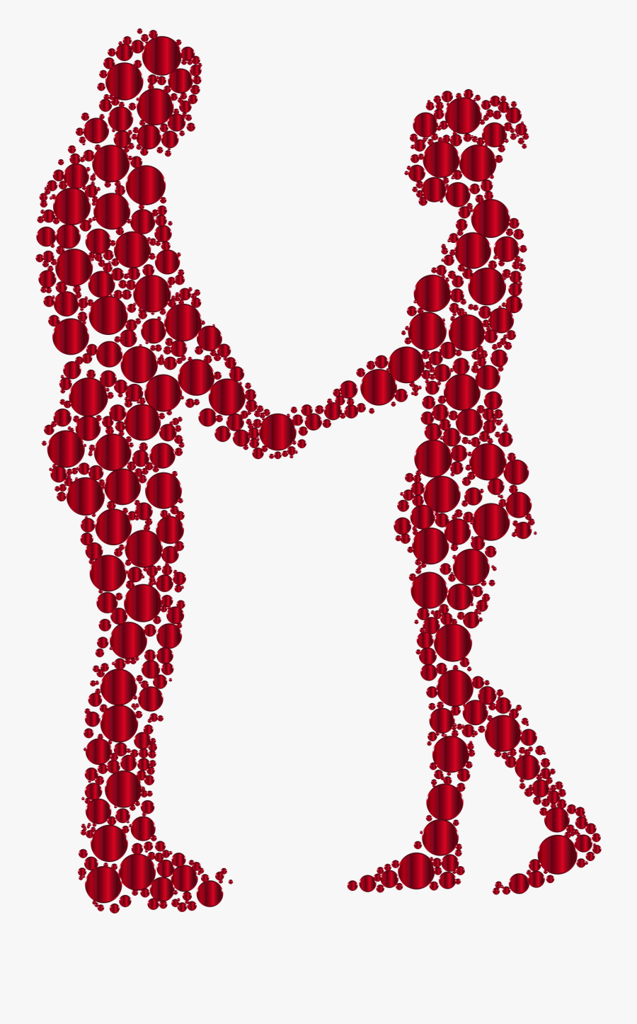 Transparent Love Clip Art - Couple Silhouette Holding Hands Png, Transparent Clipart
