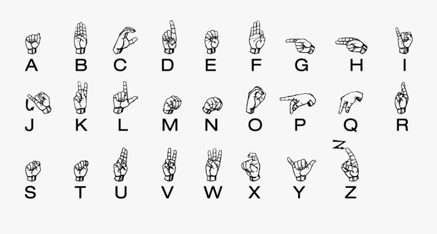 Fist Clipart Sign Language - Z Sign Language India, Transparent Clipart