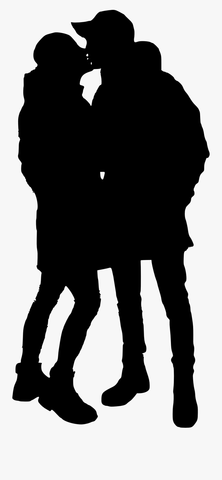 Couple Silhouette Transparent Background, Transparent Clipart