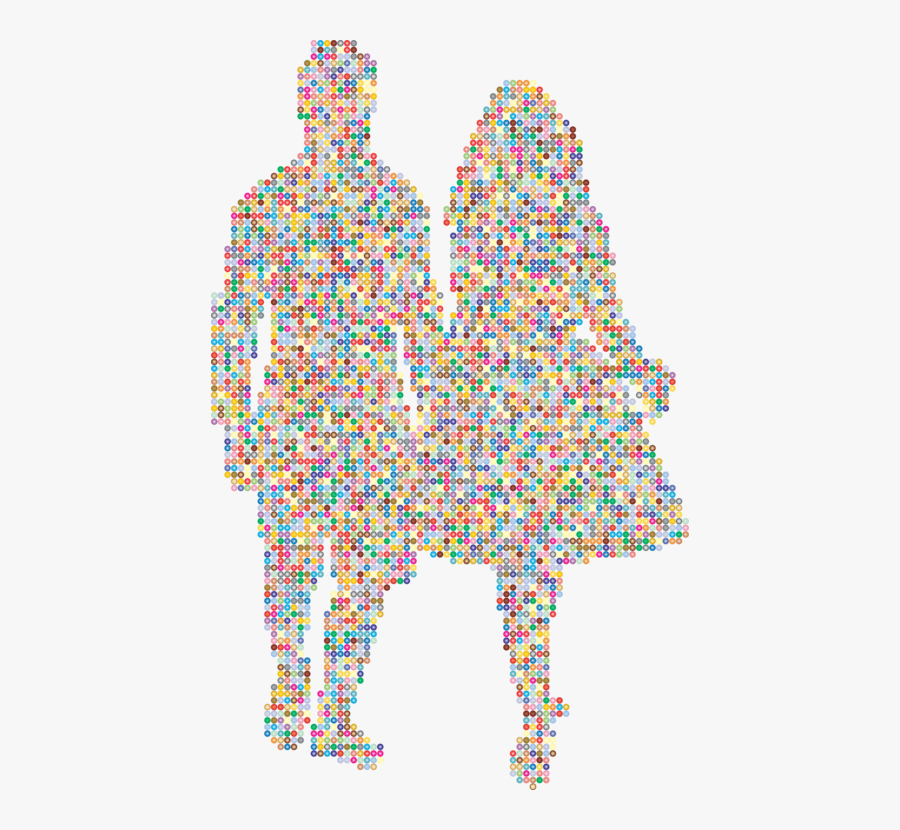 Computer Icons Couple Christmas Tree Silhouette Boyfriend - Christmas Couples Kiss Clipart, Transparent Clipart