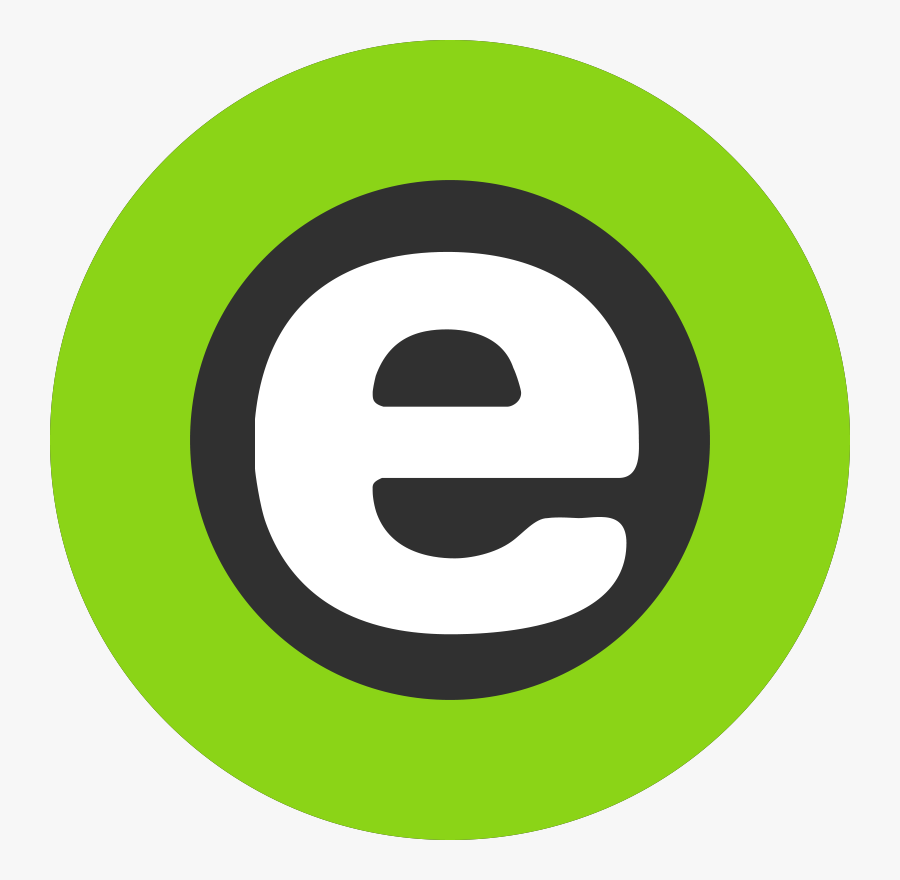 Circle Logo E, Transparent Clipart
