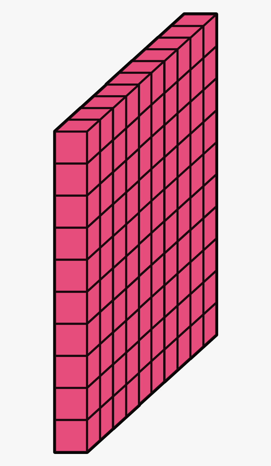 Pink Flat Base Ten Blocks , Free Transparent Clipart ClipartKey