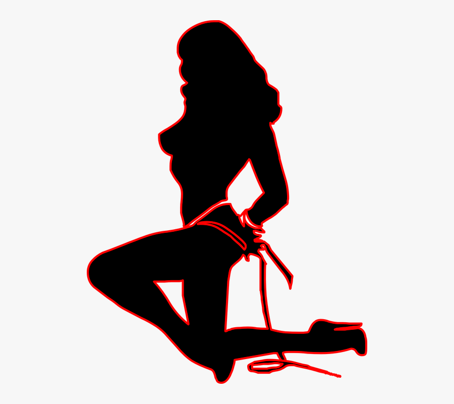 Sexy, Fri, Whip, Woman, Stripper, Striptease - Stripper Shadow, Transparent Clipart