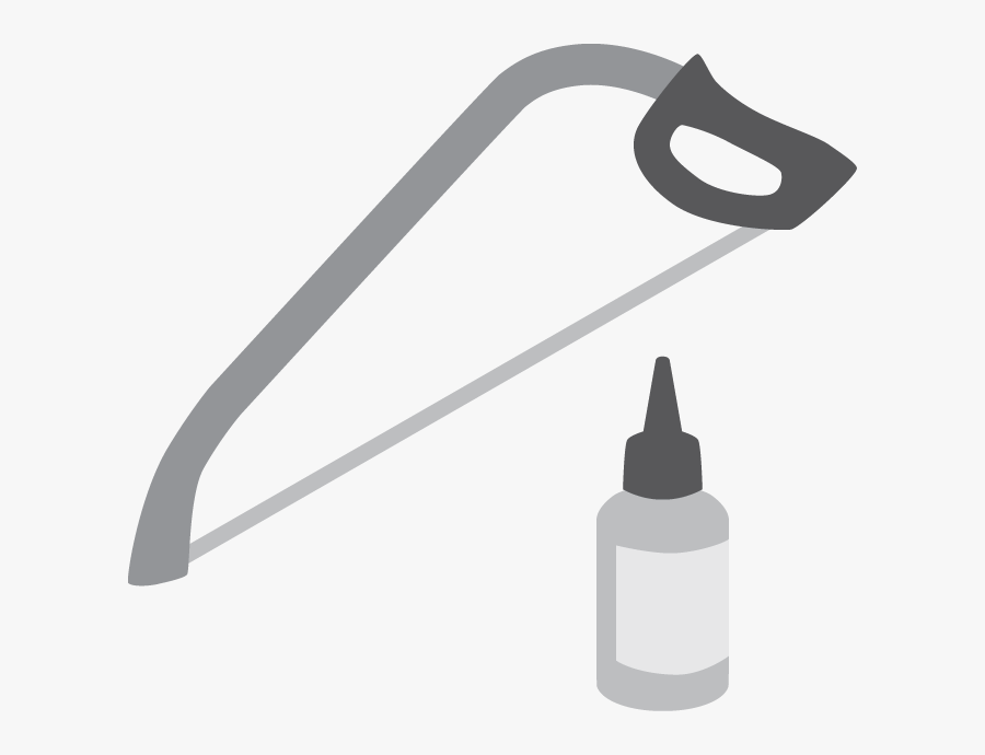 Illustration Of Saw And Paint, Transparent Clipart
