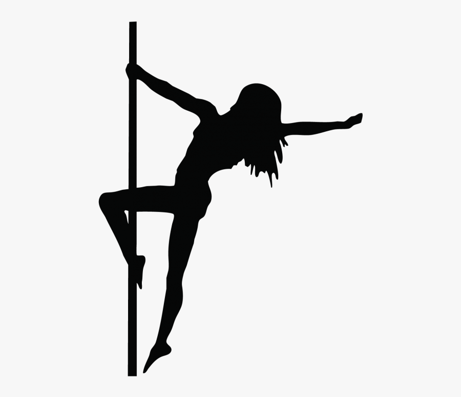 Pole Dancer Silhouette , Png Download - Pole Dancer Silhouette Clip Art, Transparent Clipart