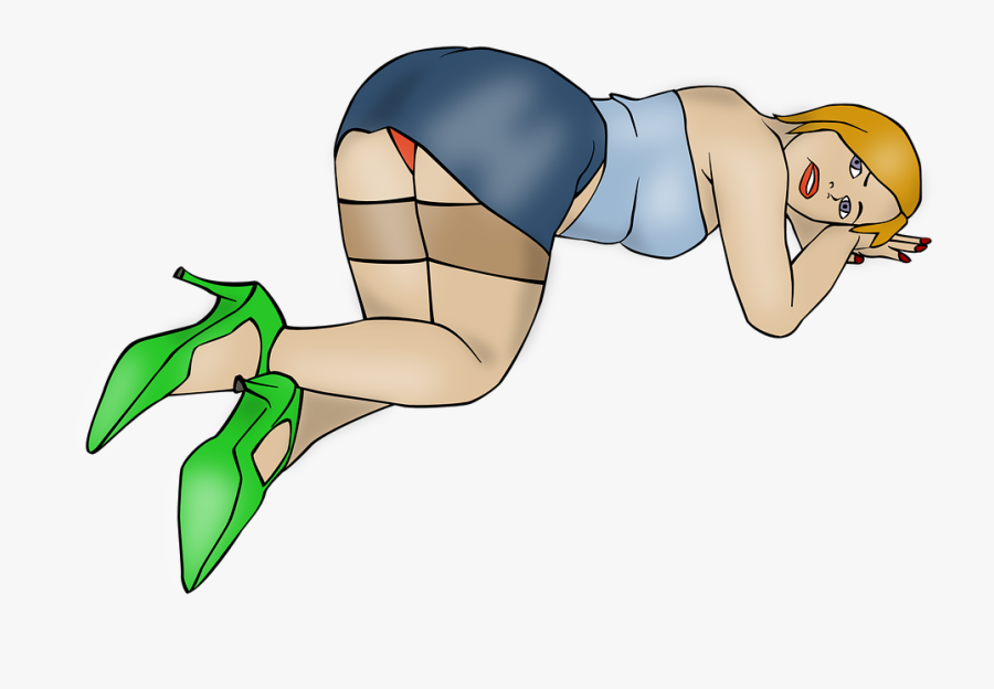 Pin Up Girl, Pin Up, Stripper, Girl, Woman, Human - Cartoon, Transparent Clipart