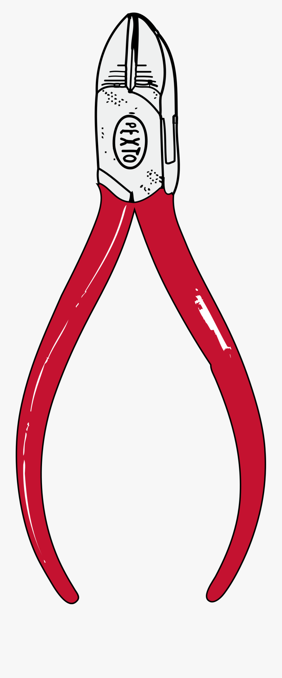 Image Free Library Clip Pliers Side - Diagonal Cutting Pliers Drawing, Transparent Clipart