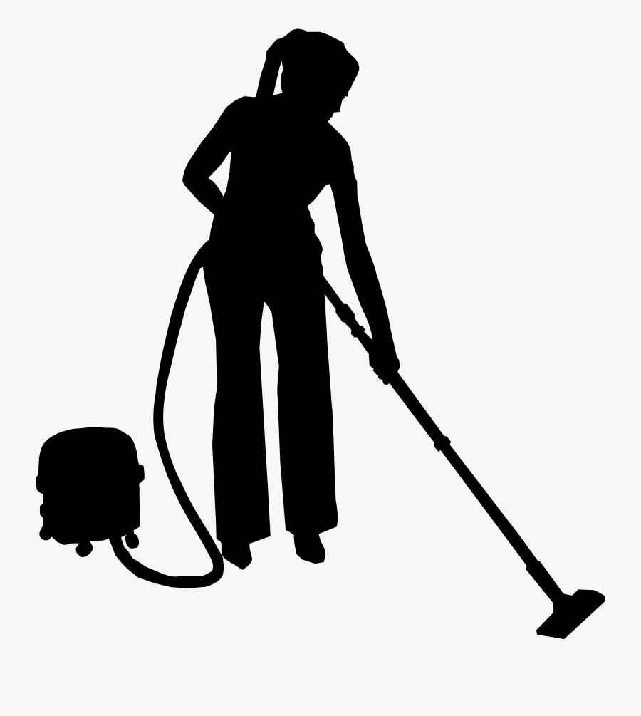 Cleaning Silhouette Cleaner - Cleaner Silhouette, Transparent Clipart