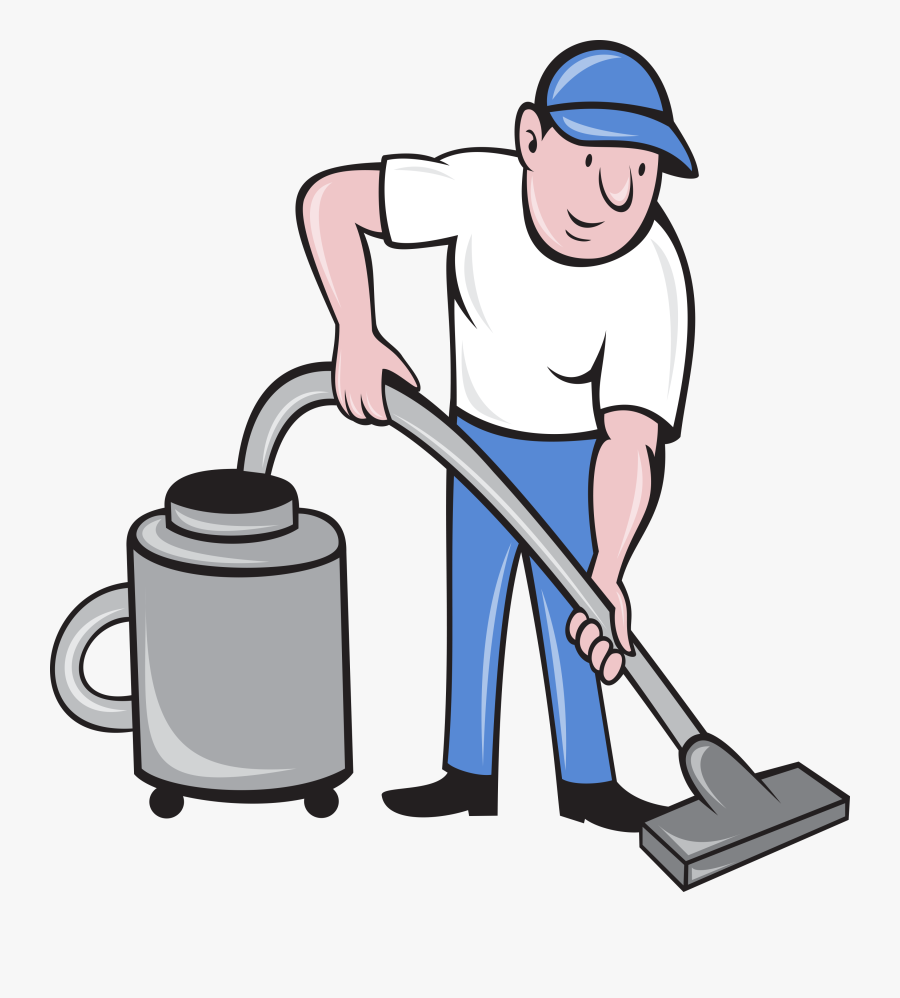 Transparent Vacuum Clipart - Vacuuming Cartoon, Transparent Clipart
