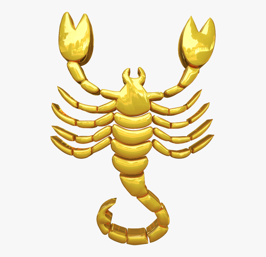 Gold,body Jewelry,scorpion - Scorpio Zodiac Sign Golden, Transparent Clipart