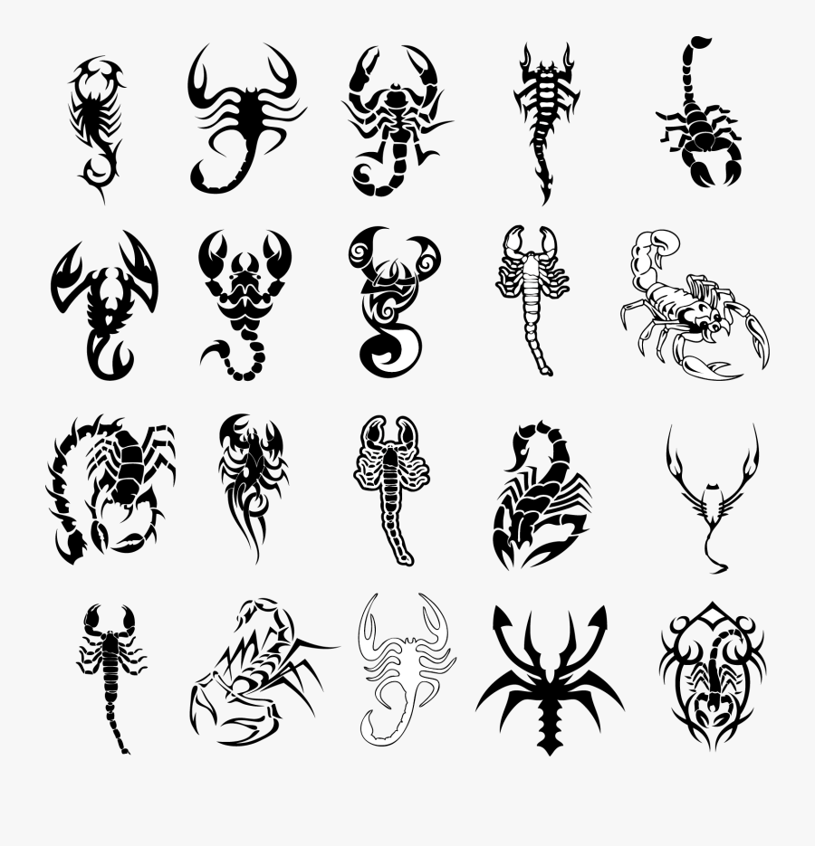 Tattoo Art Scorpion Idea Biomechanical Vector Clipart - Zodiac Sign Tattoo Scorpio, Transparent Clipart