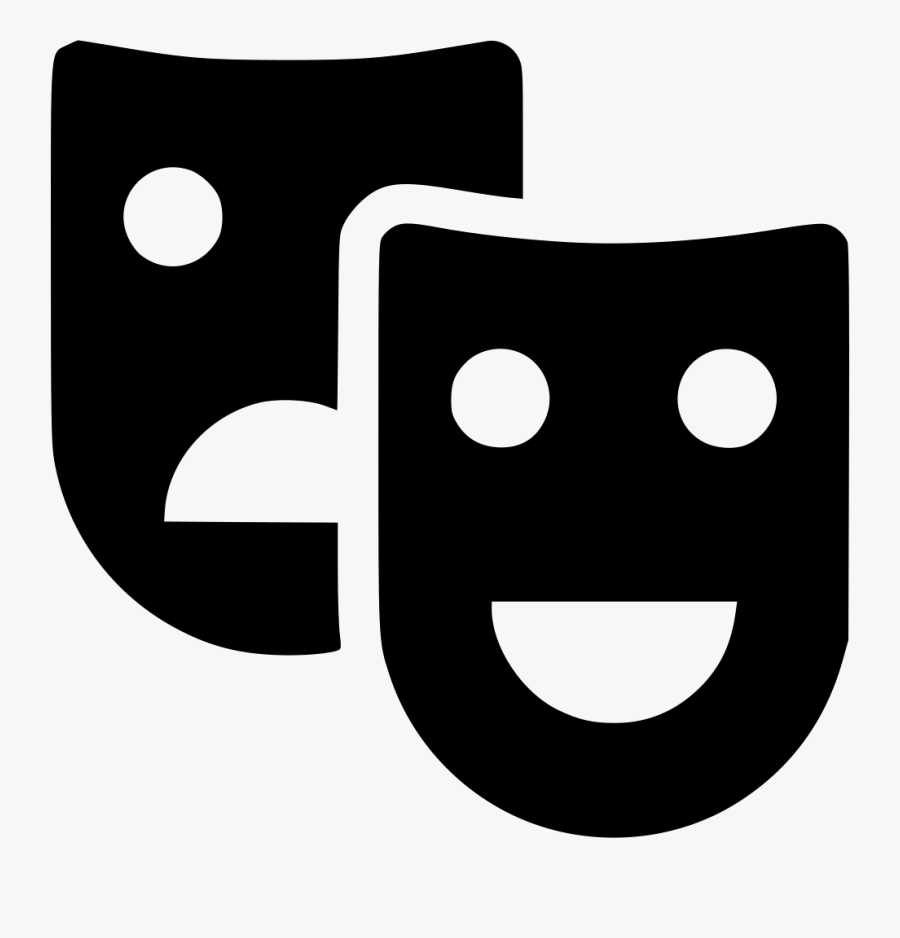 Theater Masks - Smiley, Transparent Clipart