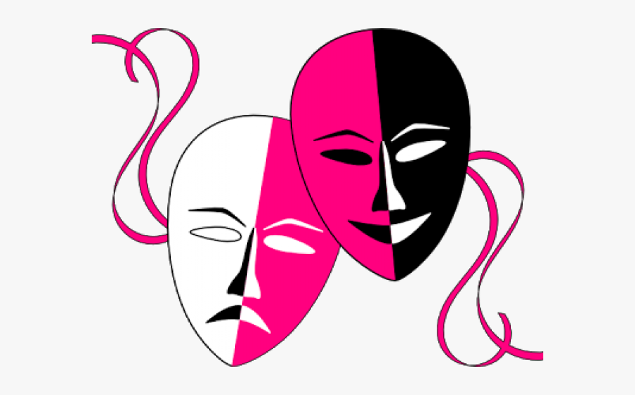 Transparent Unhappy Face Png - Happy And Sad Theatre Masks, Transparent Clipart