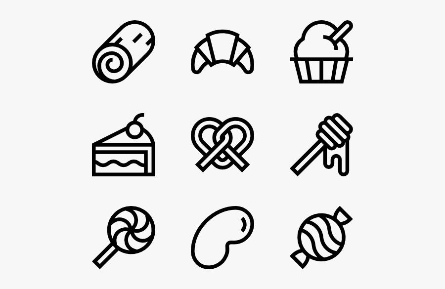 Sweet And Candy Shop - Hand Drawn Icon Png, Transparent Clipart